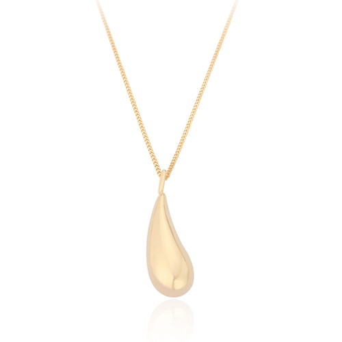 Dassa Droplet Pendant & Chain - Gold