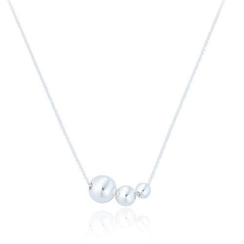 Diaz Ball Necklace - Silver
