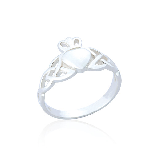 Laoise Claddagh Heart Ring - Silver