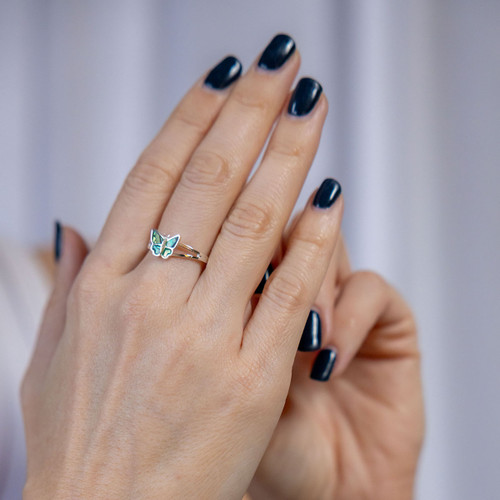 Lira Butterfly Ring - Abalone