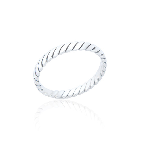 Erin Plait Ring - Silver
