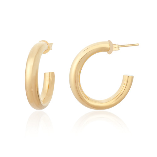 Giana Medium Hoop Earrings - Gold