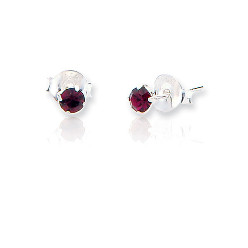 2mm Amethyst Stud (5 PAIR PACK)