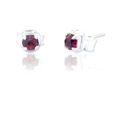 3mm Amethyst Square Claw Stud (5 PAIR PACK)
