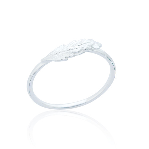 Ticia Feather Ring - Silver