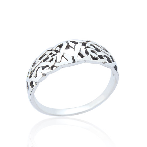 Aeron Celtic Spiral Ring - Silver