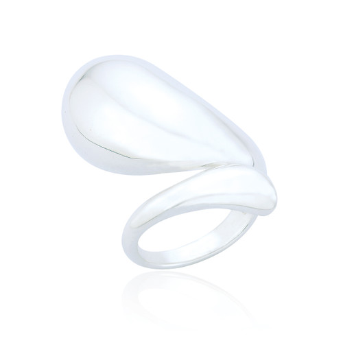 Astrid Sculptural Statement Ring - Silver