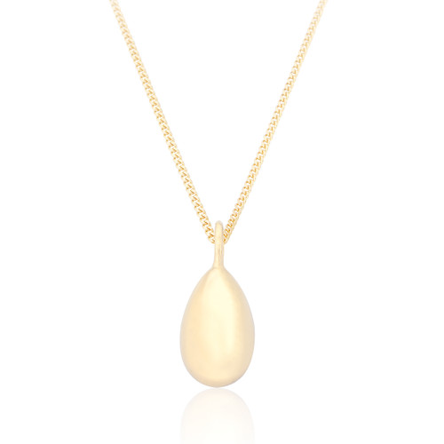 Eska Pebble Pendant & Chain - Gold
