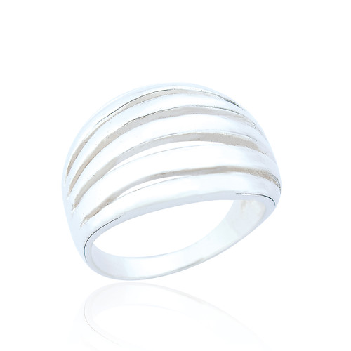 Caia Chunky Cutout Ring - Silver