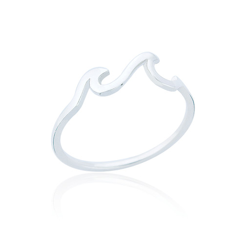 Zaha Wave Ring - Silver
