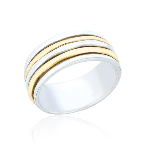 Zinia Spinning Ring - Mixed Metal