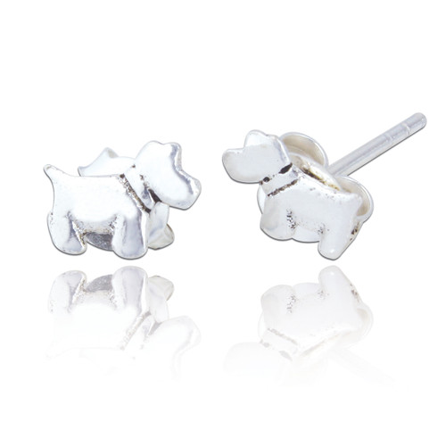 Scottie Dog Stud (3 pair pack )