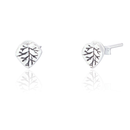 Leaf Studs - Silver (3 pair pack )