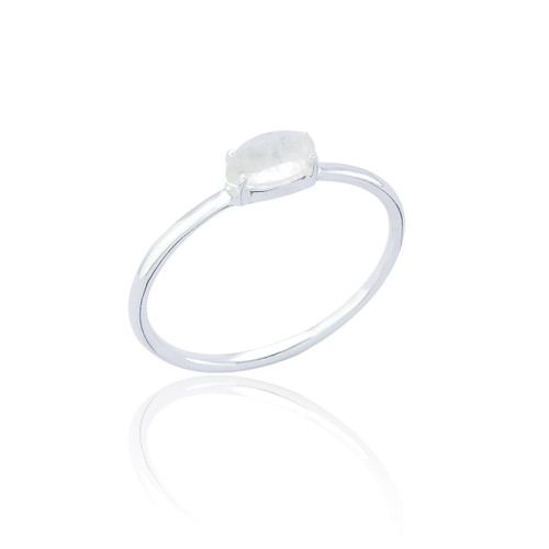 Lali Stone Ring - Rainbow Moonstone