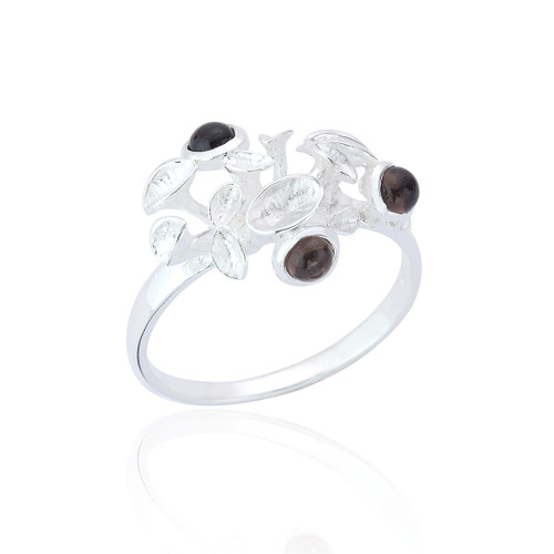 Eliana Statement Ring - Smoky Quartz