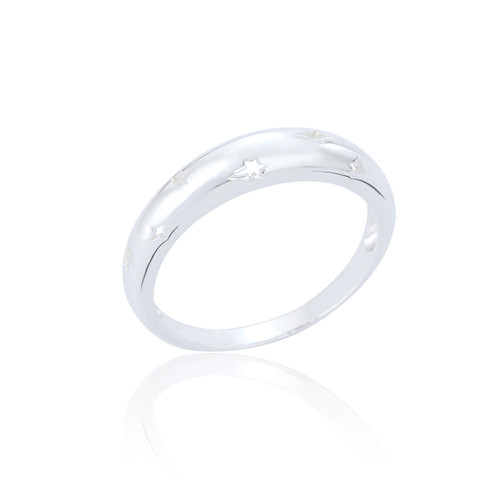Cruz Star Dome Ring - Silver