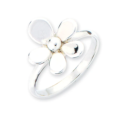 Jolie Floral Ring Silver