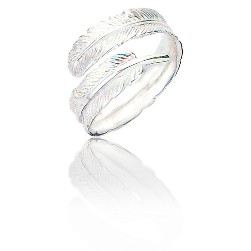 Melissa Feather Ring - Silver