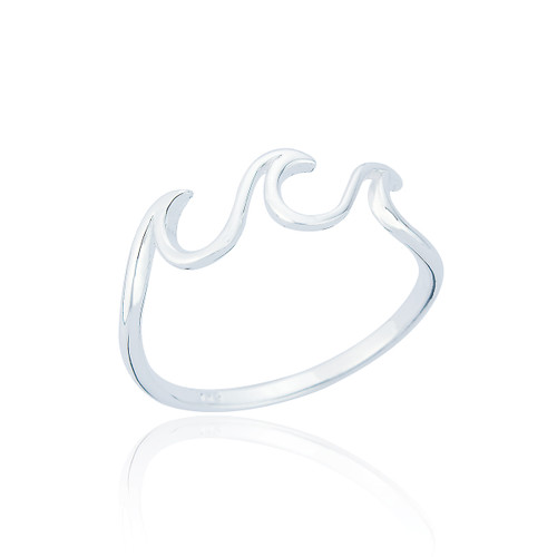 Honolulu Wave Ring - Silver