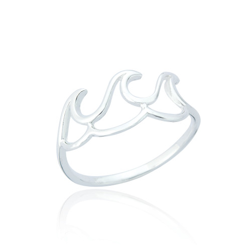 Honolulu Double Wave Ring - Silver