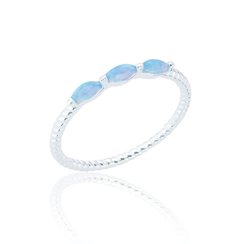 Mali Stone Ring - Blue Opal