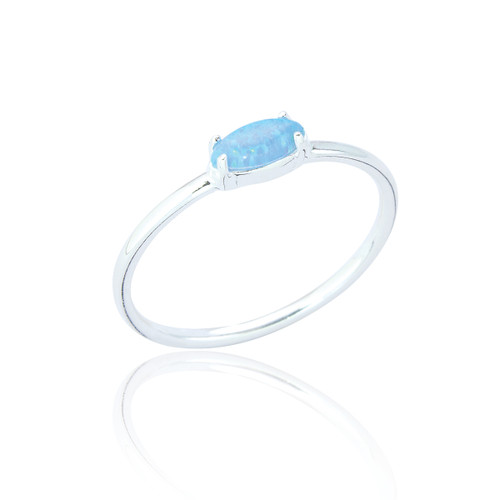 Lali Stone Ring - Blue Opal