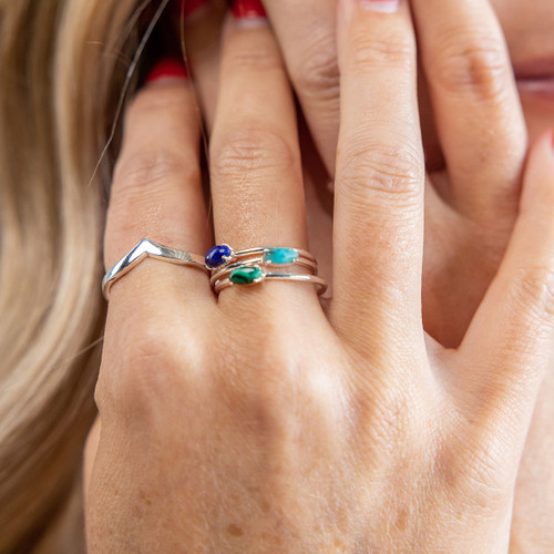 Lali Stone Ring - Malachite