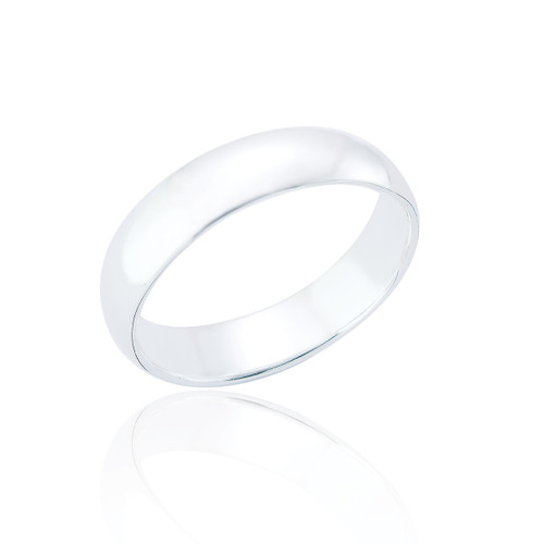 Reva Classic Band Ring - Silver