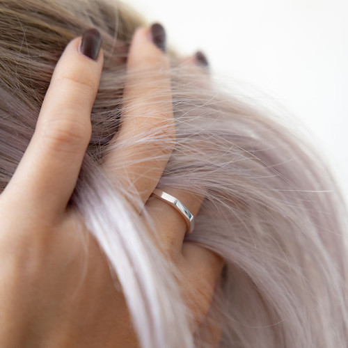 Anoushka Octagon Ring - Silver