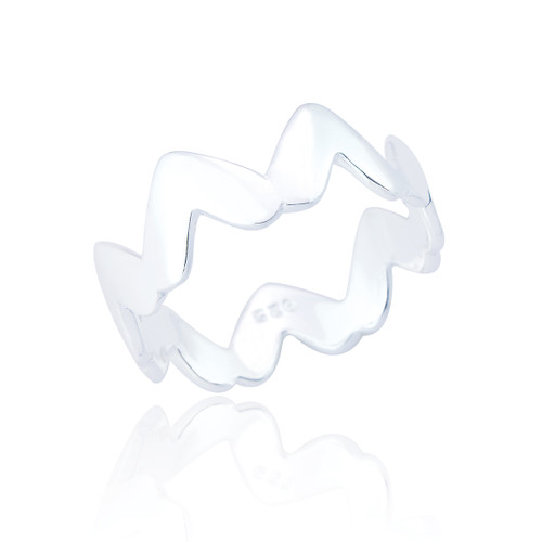 Pavla Zig Zag Ring - Silver