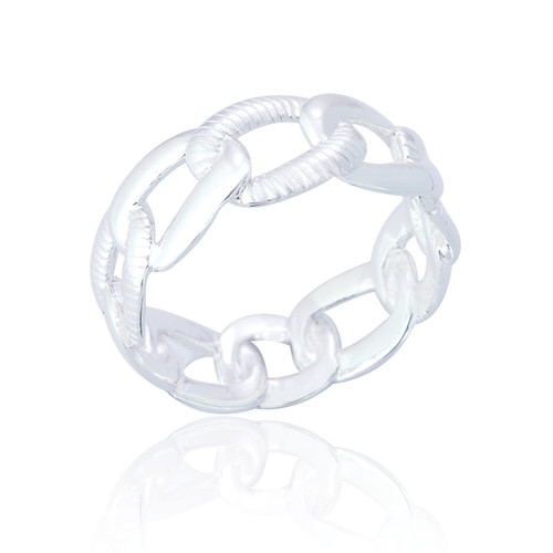 Lipa Cable Chain Ring - Silver