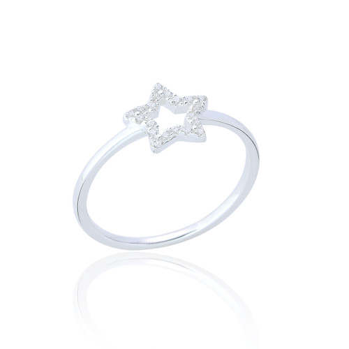 Darcy C.Z Star Ring - Silver
