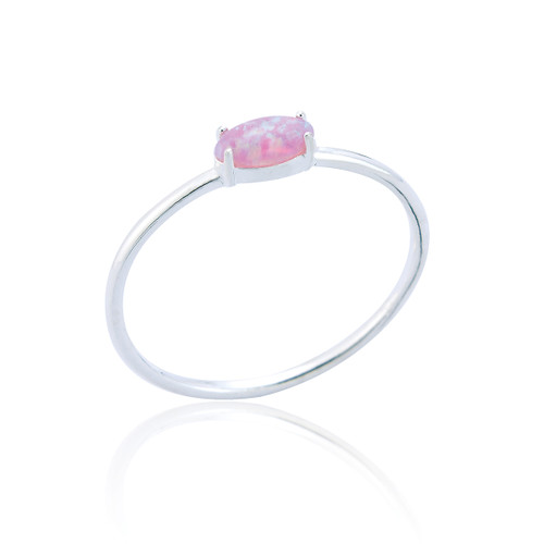 Lali Stone Ring - Pink Opal