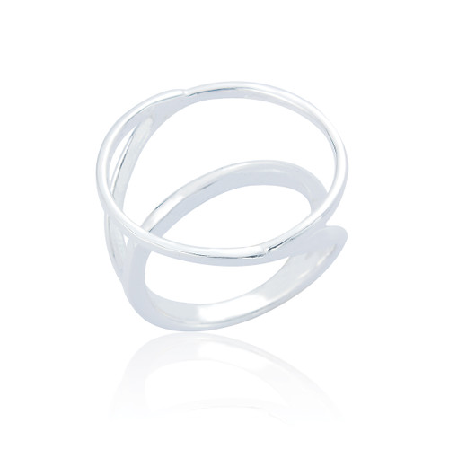 Siobhan Circle Statement Ring - Silver