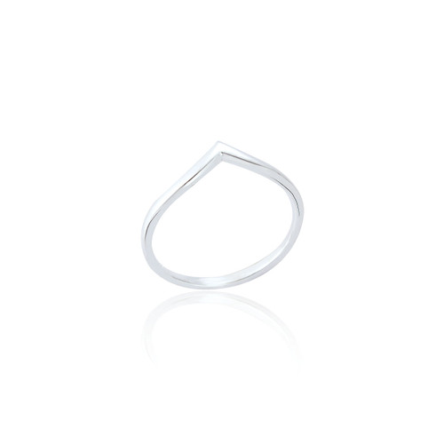 Mollie Girls Wishbone Ring - Silver (5 PACK)