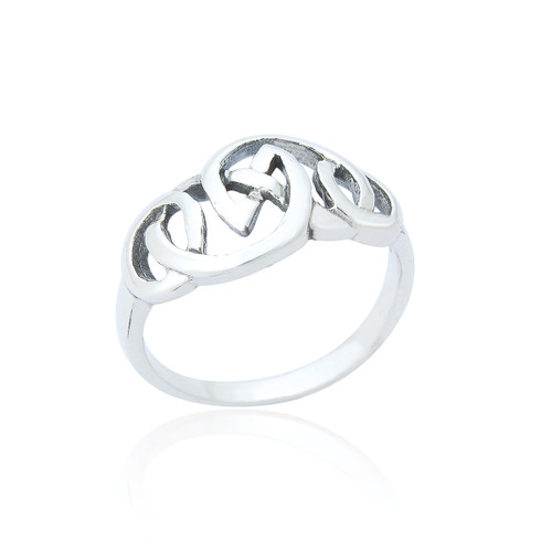 Aine Celtic Knot Ring - Silver
