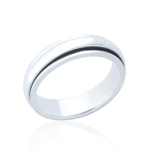 Santiago Plain Spinning Ring - Silver