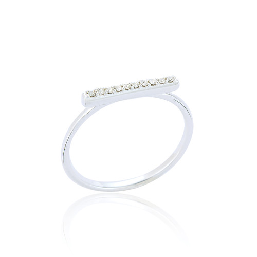 Lima C.Z Cylinder Ring - Silver