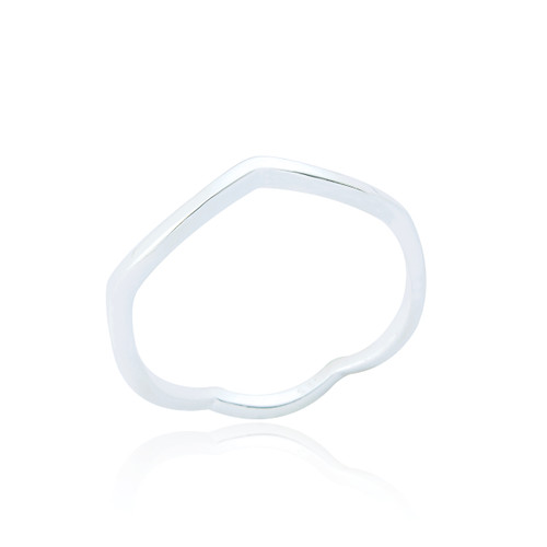 Nysa Wave Ring - Silver