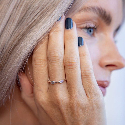 Pella Stacking Ring - Silver