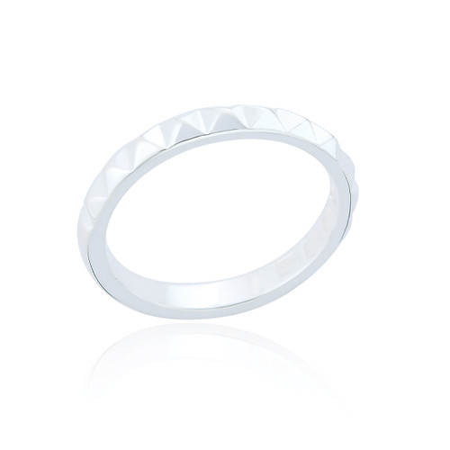 Heba Pyramid Ring - Silver