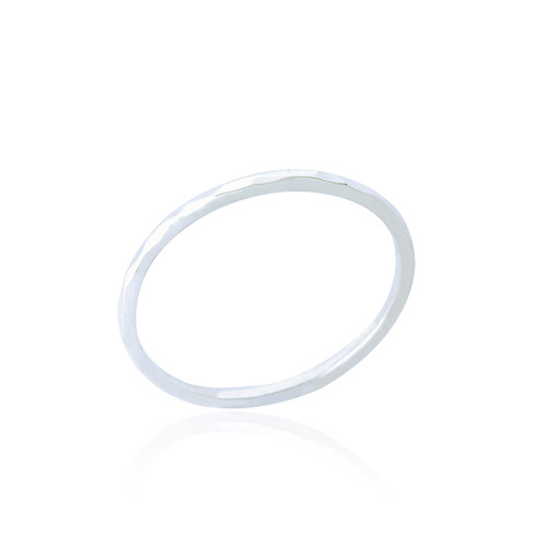 Brise Hammered Ring - Silver