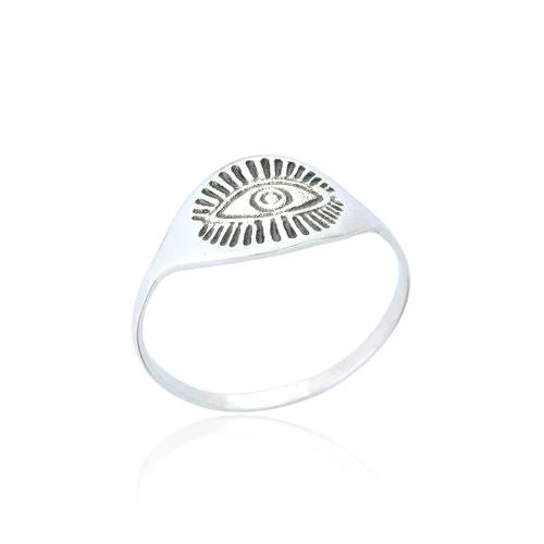 Bonita Evil Eye Ring - Silver