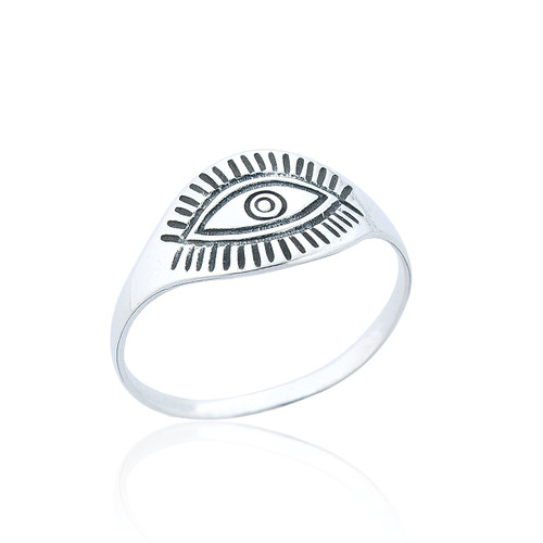 Bonita Evil Eye Ring - Silver