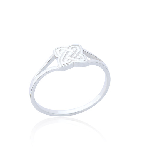 Catriona Square Celtic Ring - Silver