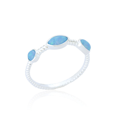 Marge Stone Ring - Blue Opal