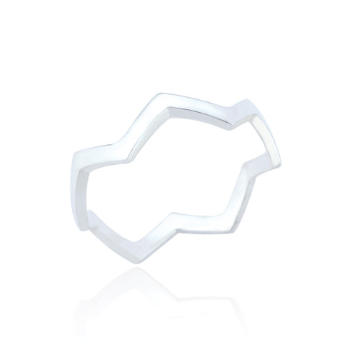 Laragh Zig Zag Ring - Silver