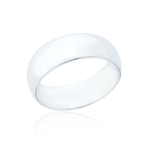 Jacob Wide Band Ring - Silver