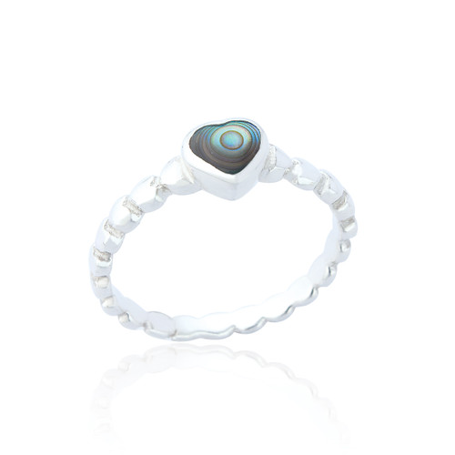 Emile Heart Ring - Abalone