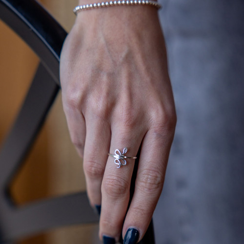 Elea Snake Ring - Silver